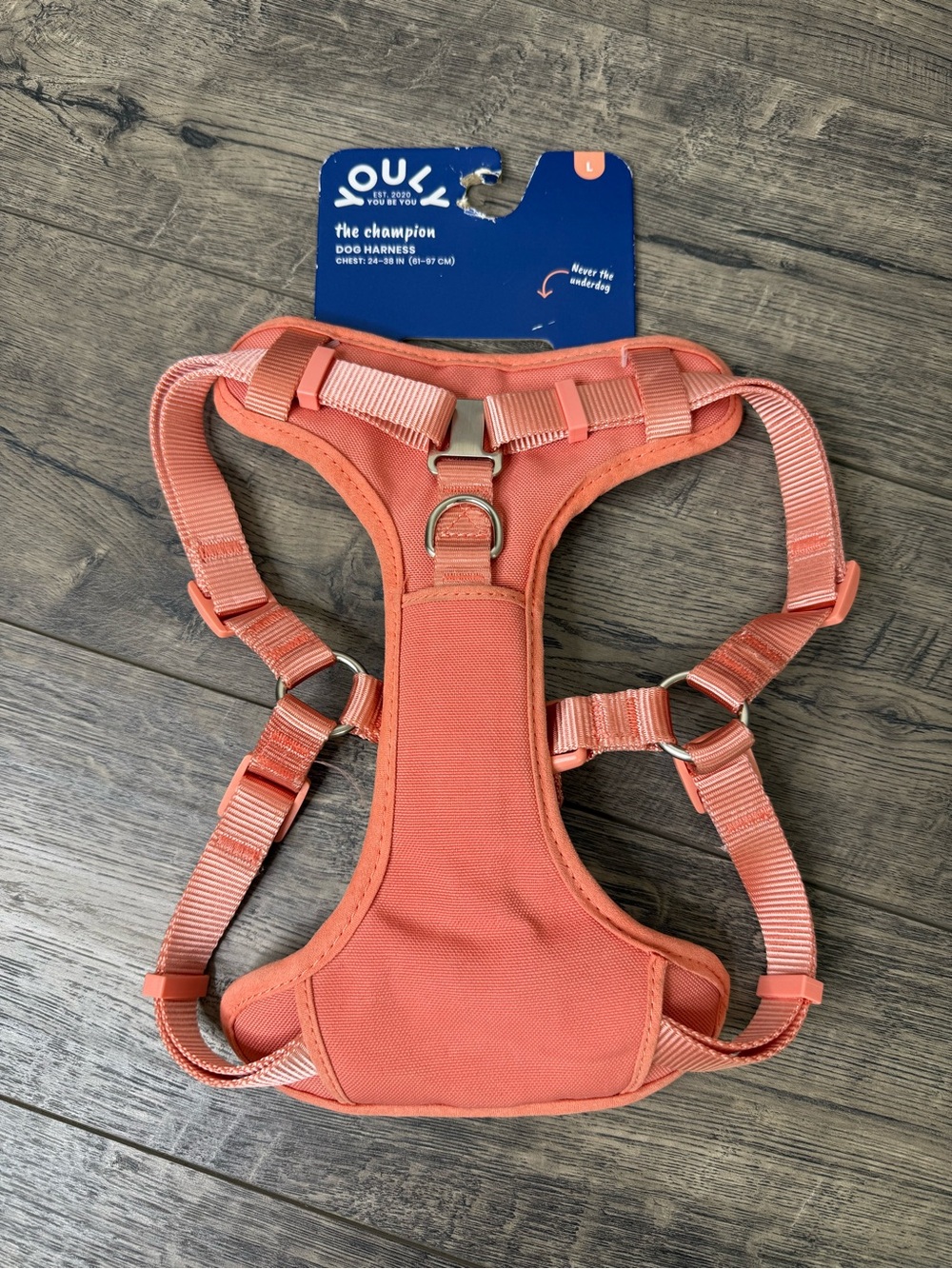 Youly The Champion Dog Harness Large Coral New